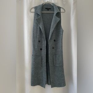 Open Front Collar Cardigan Vest Button Down Long Sweaters Cardigan Outerwear